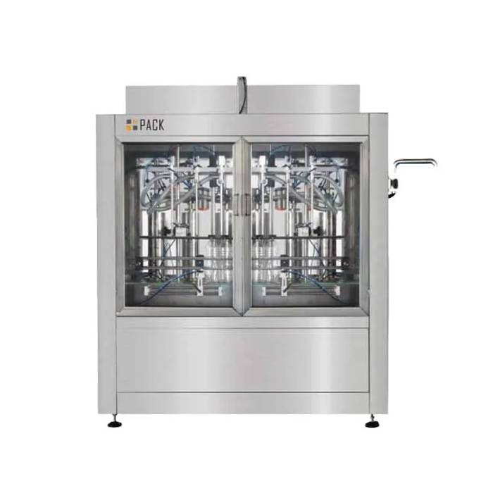 オリーブオイル用6ヘッド自動液体充填機