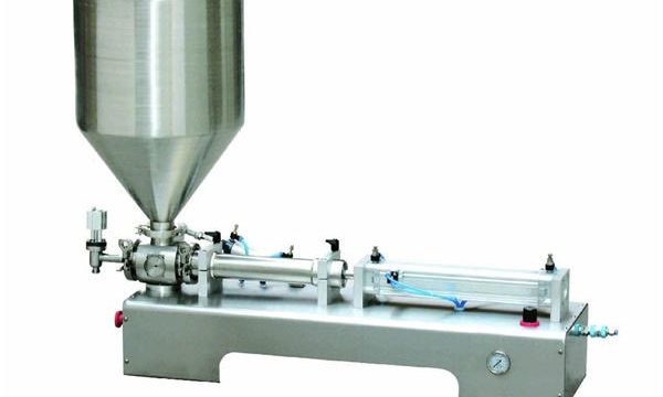 半自動カラミンローションペースト/液体ボトルピストン充填機